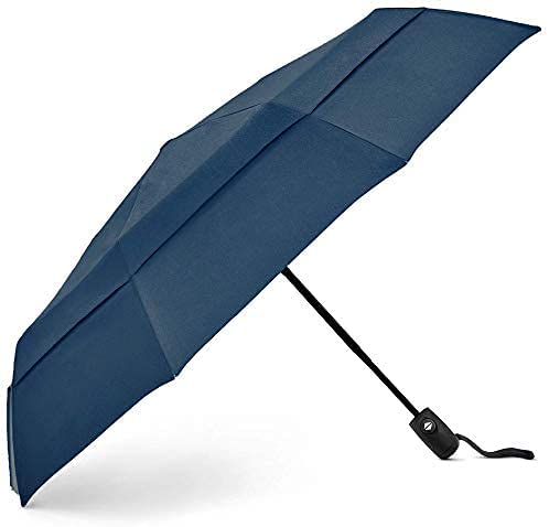 YumSur Compact Travel Umbrella One Touch Auto Open/Close for Men & Women Reinforced Canopy Tested in 60mph Winds Windproof Strong Reinforced Windproof Umbrella 