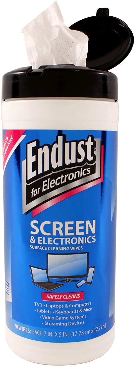 Endust Multipurpose Screen Cleaning Wipes, 70-Count