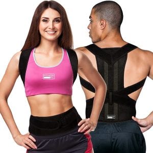 Essentials Back Brace And Shoulder Support Posture Trainer