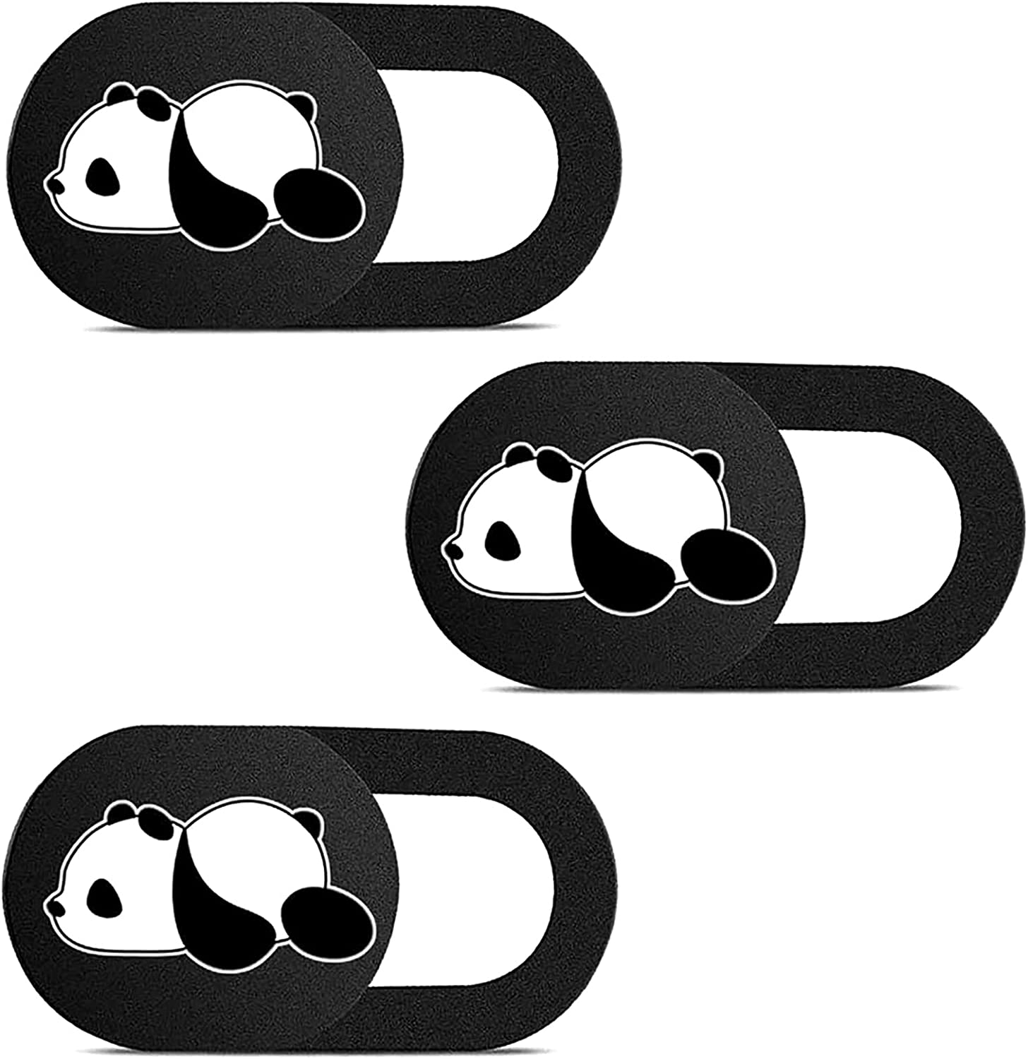 FanNicoo Panda Adhesive Webcam Privacy Covers, 3-Pack