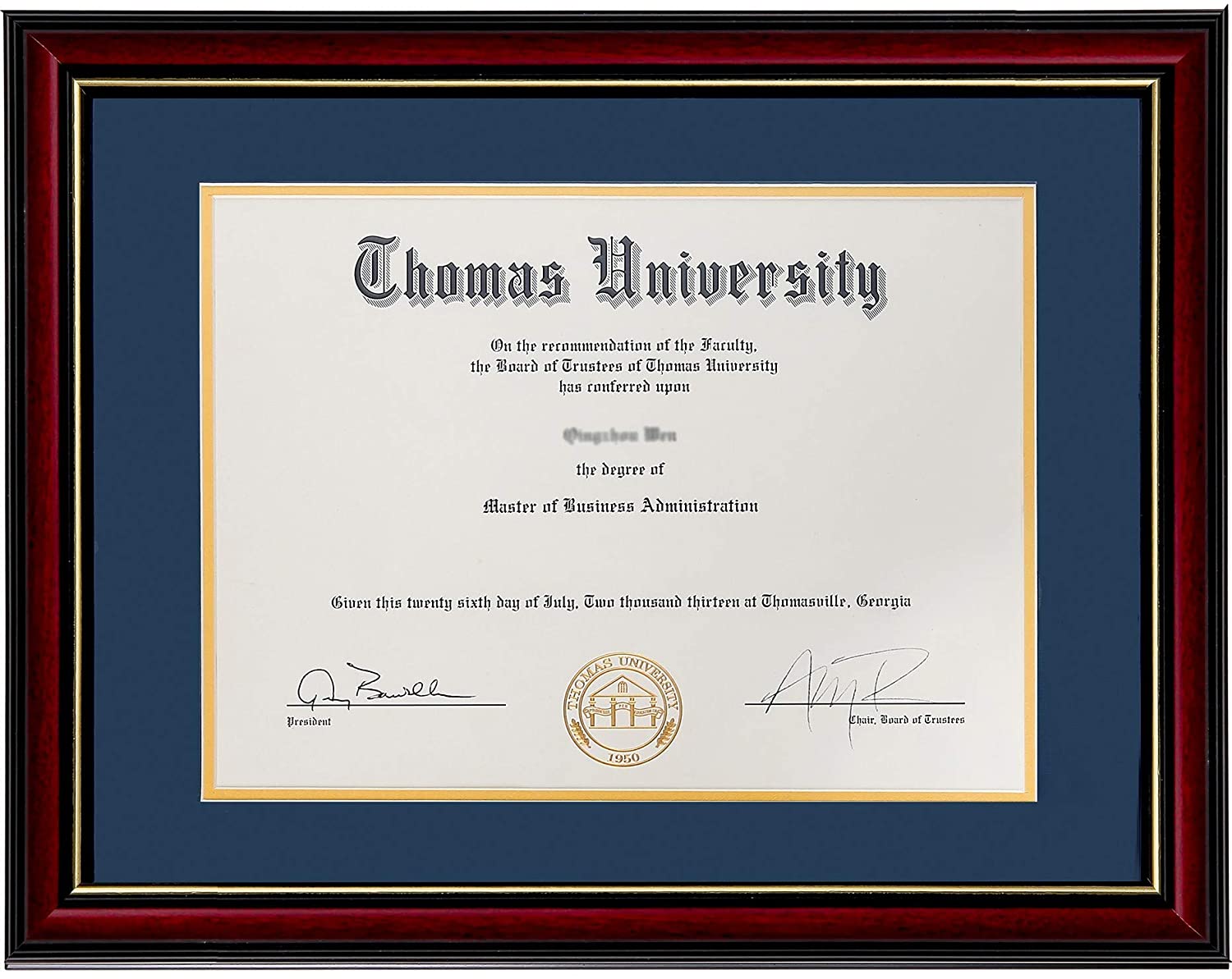 Flagship Wall Mounted Matted Diploma & Certificate Frame