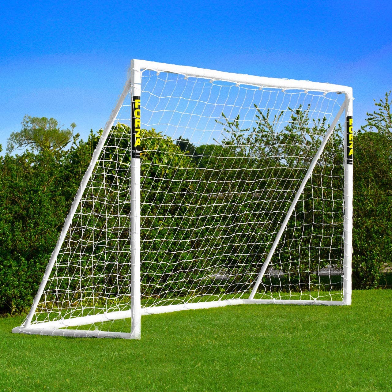 New Soccer Goal Net Large 8' x 5' Soccer Goal Steel Frame Kids Sports Training 