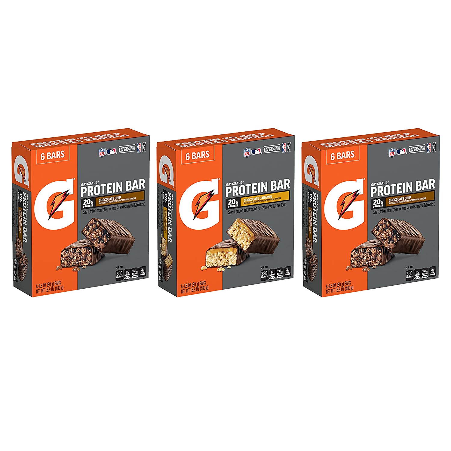 Gatorade Athletic Protein Bars For Breakfast, 18-Count