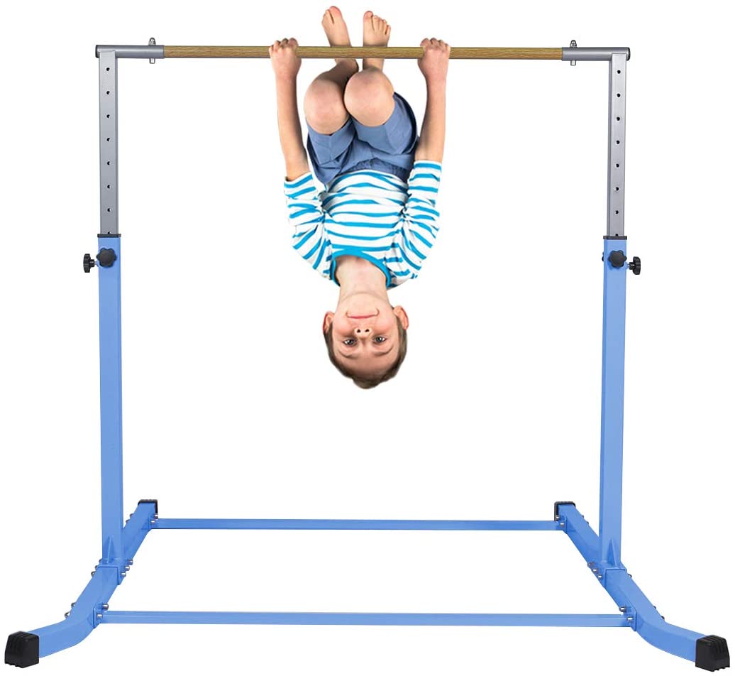 Horizontal Kip Bar for Kids,10ft Folding Mat Combo Gym Set 3-5 Bestmart INC Purple Adjustable 