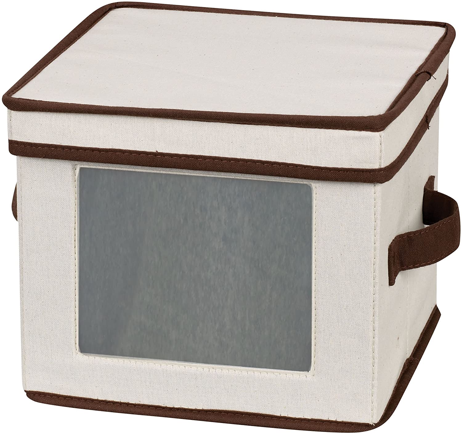Household Essentials Cotton Canvas Dinnerware Storage Box