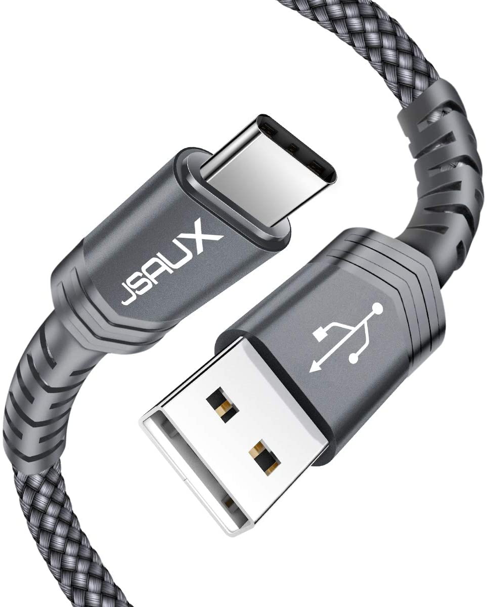 JSAUX USB Type C Cable 3A Fast Charging, 2-Pack