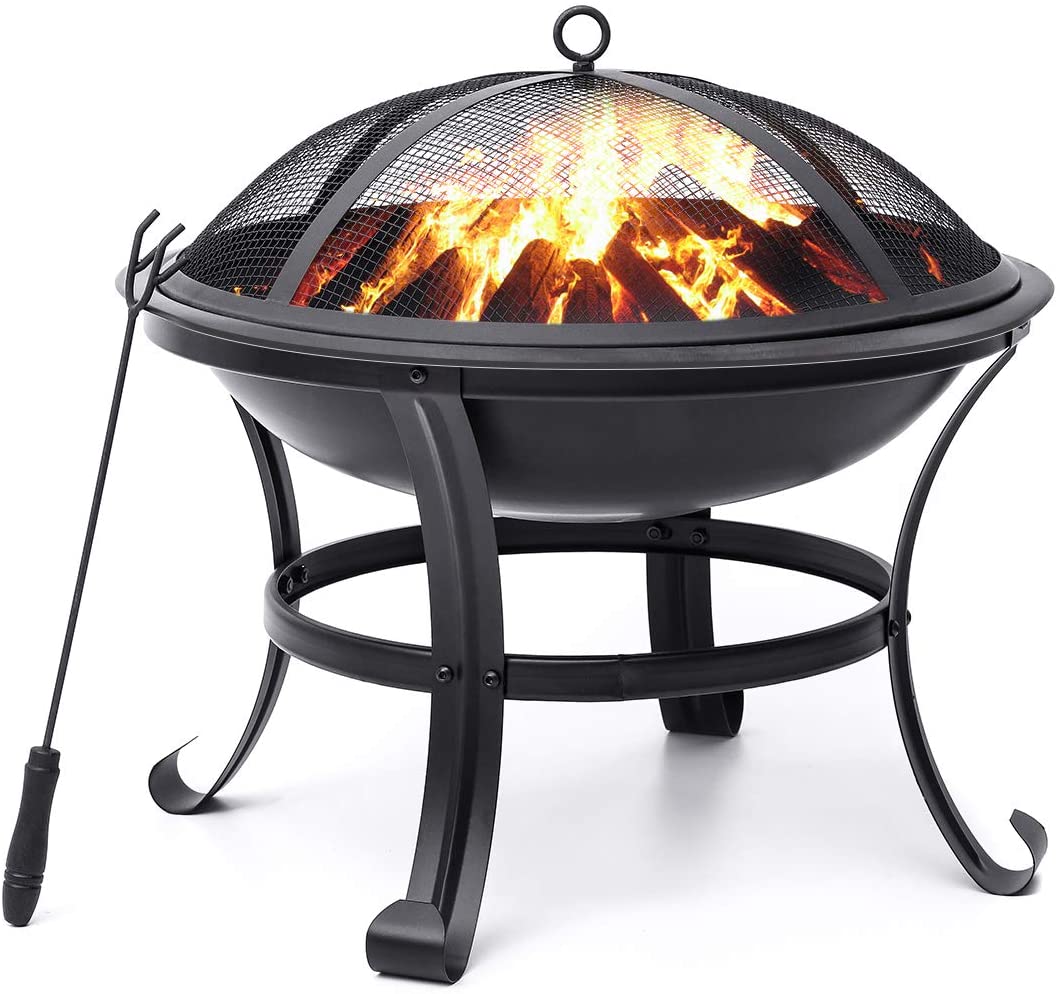 KINGSO Outdoor Patio Mesh Spark Screen Fire Pit