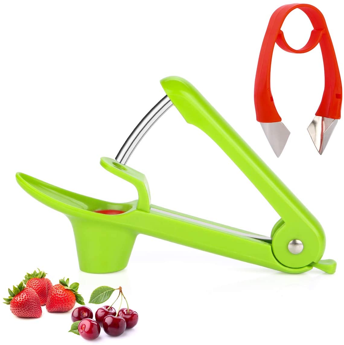 Durable Kitchen Gadget by ARTUROLUDWIG Height: 30cm efficient Fast White Cherry Pitter with Slanted Chute and Large core Cassette