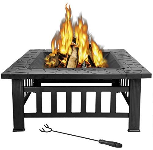 LEMY Outdoor Metal Rain Cover Firepit
