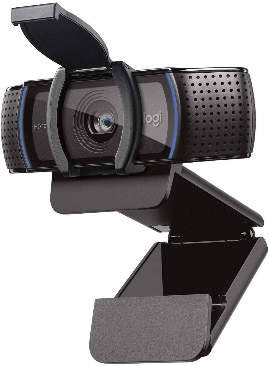 Logitech Dual Mic HD Webcam With Privacy Shutter, 1080P