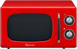 Magic Chef Retro Variable Control Knob Portable Microwave Oven, 700-Watt