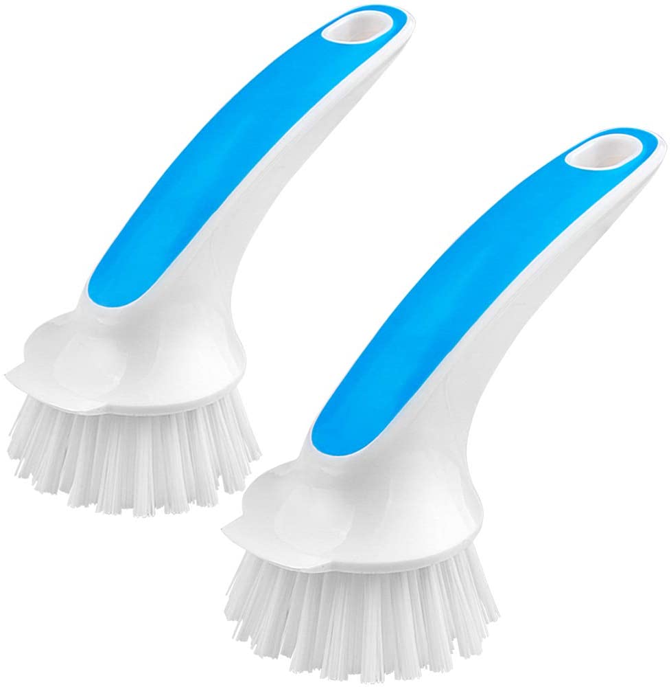 MR.SIGA Non-Scratch Cleaning Brushes, 2-Pack