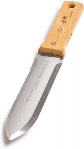 Nisaku Hori-Hori Japanese Serrated Digging Knife Garden Tool