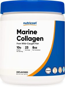 Nutricost Premium Marine Collagen Peptides Hydrolyzed Protein Powder