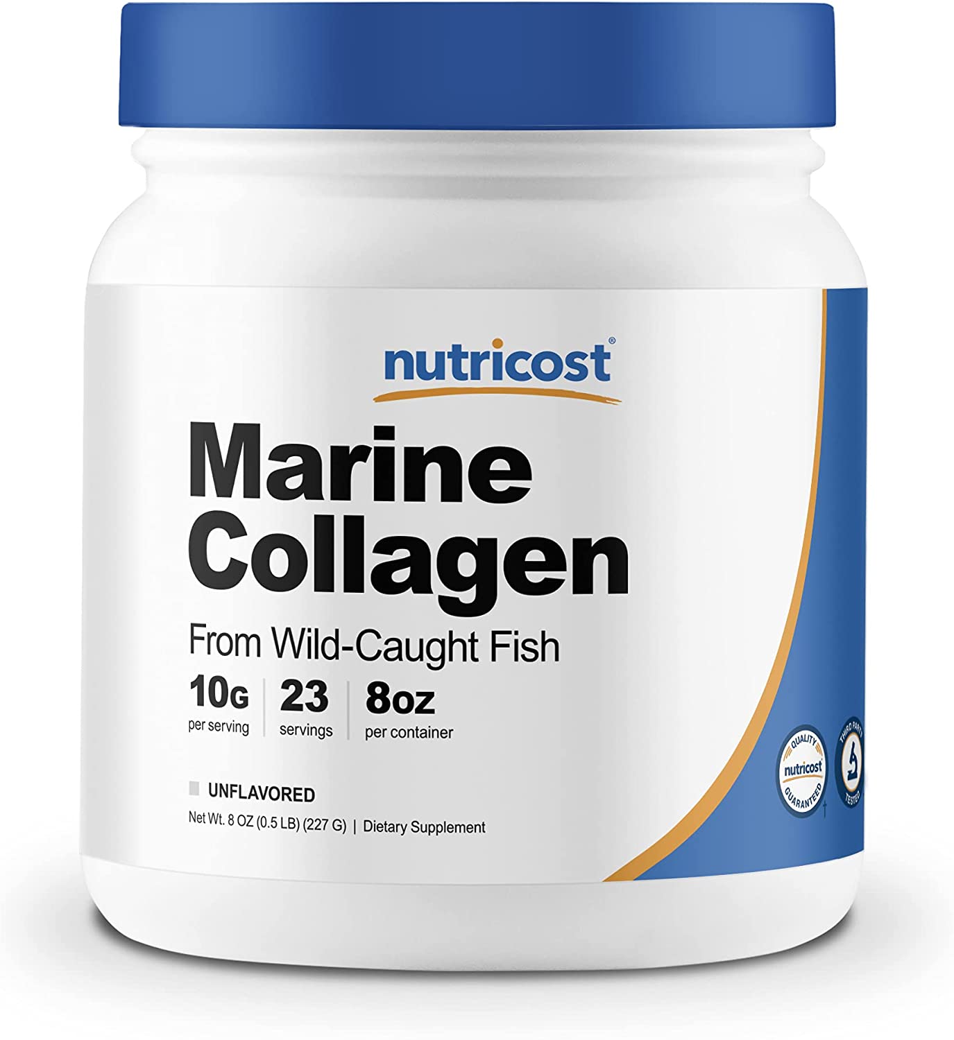 Nutricost Premium Marine Collagen Peptides Hydrolyzed Protein Powder
