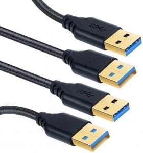 OKRAY USB 3.0 A to A Male Cable, 2-Pack