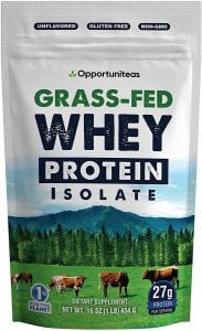 Opportuniteas Easy Digest Whey Protein Isolate Powder, Unflavored