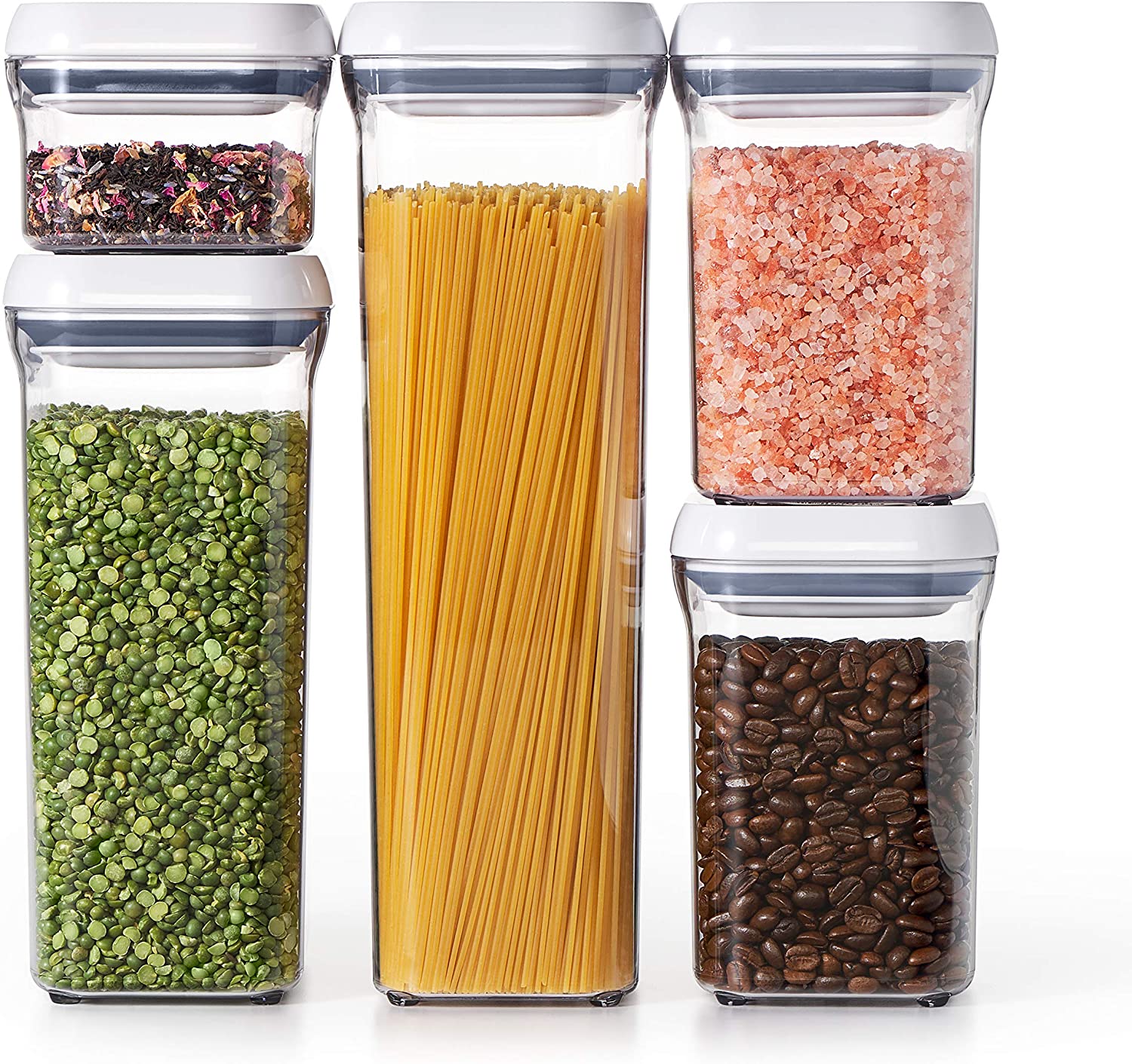 OXO Good Grips Airtight Food Storage POP Container Set, 5-Piece