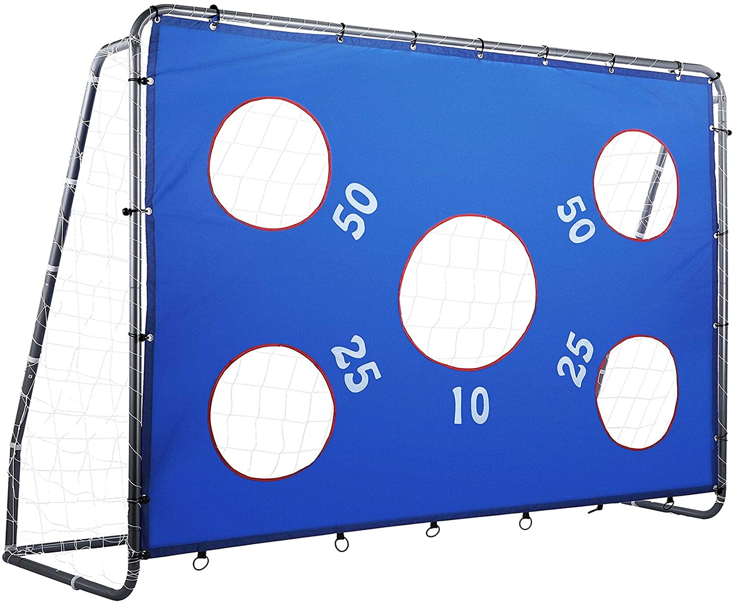 ZELUS Multifunction Soccer Goal With Targets, 8×6-Foot