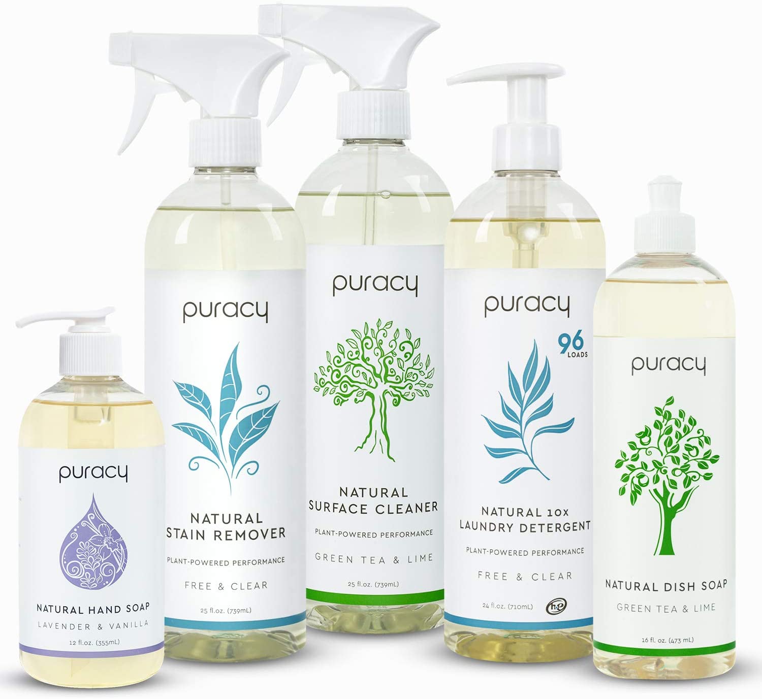Puracy All Natural Household Cleaner Multi Use Set, 102-Oz