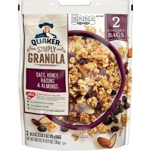 Quaker No Artificial Flavors Simply Granola, 2-Pack