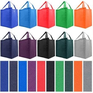 Simply Green Customizable Reusable Grocery Bags, 10-Pack