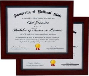 Smashed Banana Certificate & Document Frame, 2-Pack