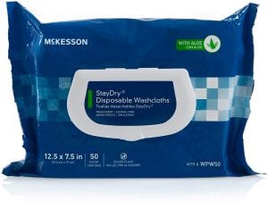 McKesson StayDry Personal Wet Wipes For Adults, 600-Count