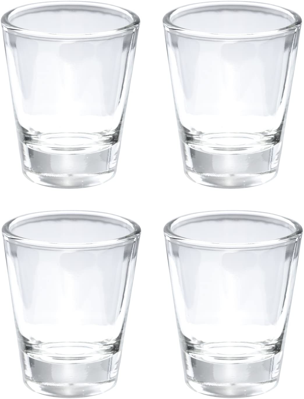 Liqueurs Tequila Square Shot Glasses Bulk Set of 12-2 oz Clear Tequila Shot Glasses with Heavy Base Whiskey Espresso Shots for Coffee