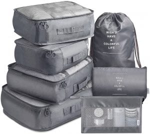 VAGREEZ Easy Store Luggage Organizer Bag Set, 7-Piece