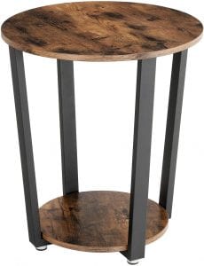 VASAGLE Industrial Storage Rack Accent End Table