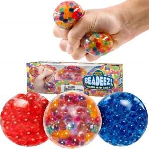 YoYa Toys Beadeez Water Bead Stress Relief Calming Balls, 3-Pack