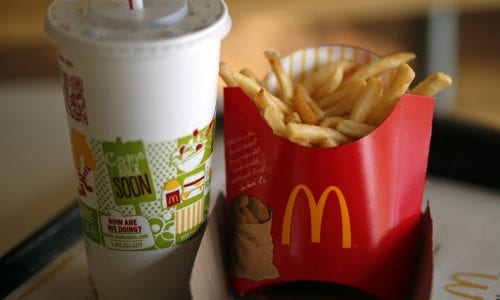 McDonald's drink and french fries