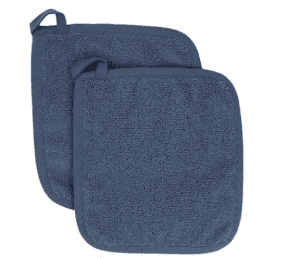Ritz Royale Terry Cloth Collection 100% Cotton Potholder, 2-Pack
