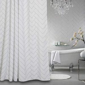 Aimjerry Hotel-Quality Washable Fabric Bathroom Shower Curtain