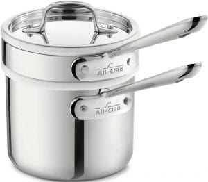 All-Clad 42025 Stainless Steel 3-Ply Bonded Dishwasher Safe Double Boiler