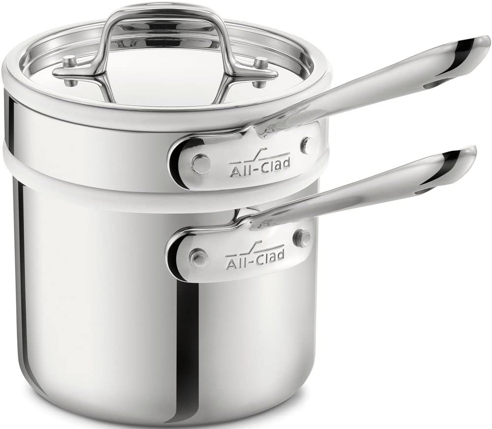 All-Clad 42025 Classic 3-Ply Double Boiler For Chocolate, 2-Quart