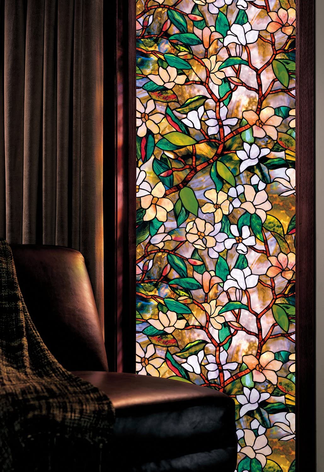 Artscape 01-0113 Magnolia Decorative Window Film, 24×36-Inch