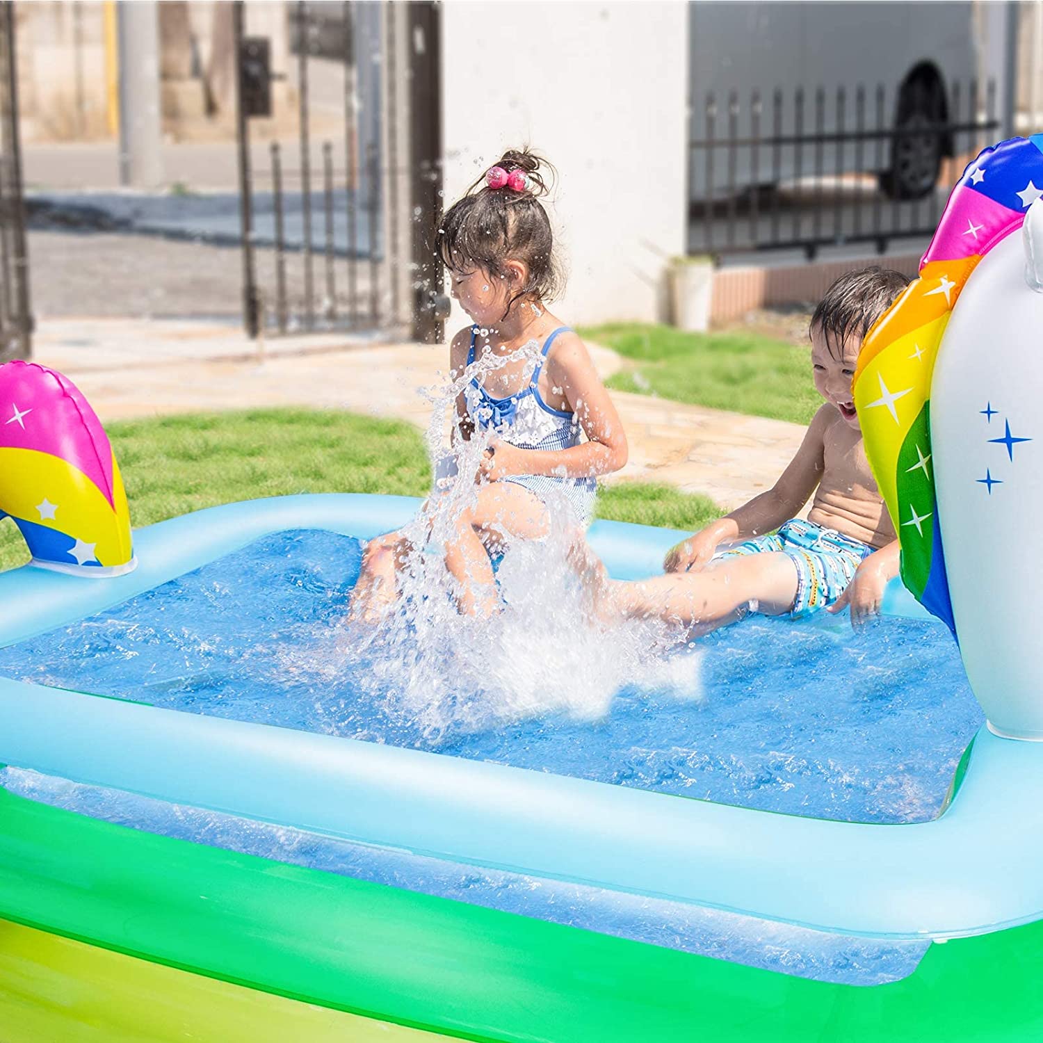 Ayeboovi Wear Resistant Inflatable Splash Pad
