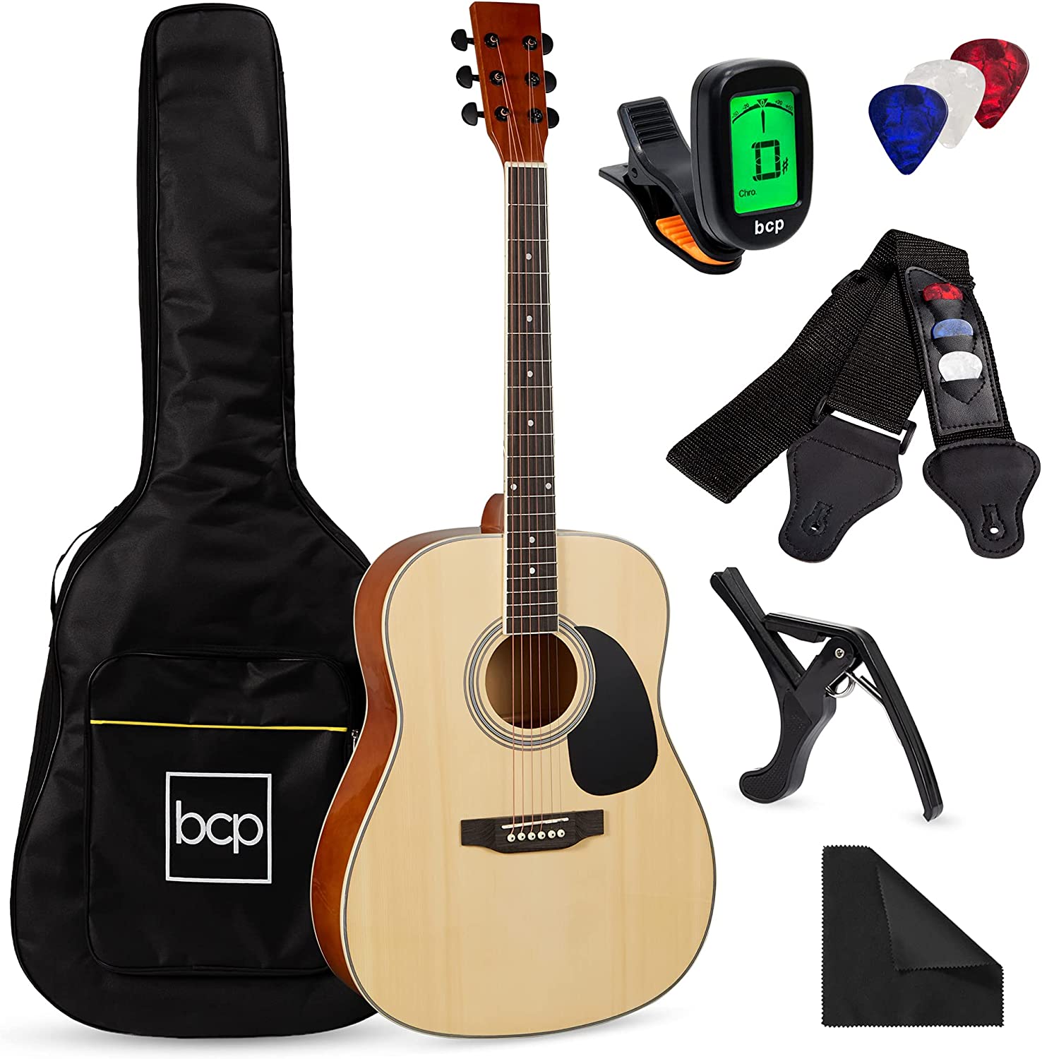 Best Choice Products Foam Padded Bag & Acoustic Guitar