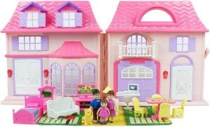 Boley Mini Portable Family Dollhouse