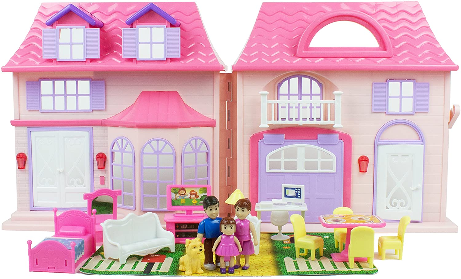 Boley Mini Portable Family Dollhouse