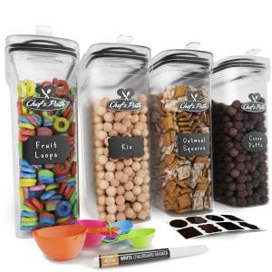 Chef’s Path All-In-1 Cereal Container Set, 4-Piece