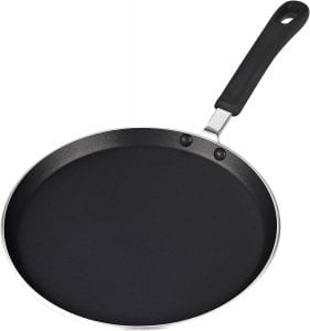 Cook N Home Heavy Gauge Crepe Pan, 10.25-Inch