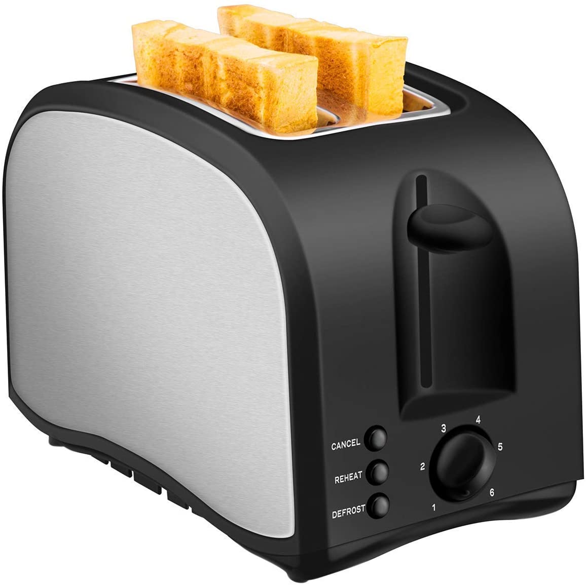 CUSINAID Stainless Steel Toaster, 2-Slice