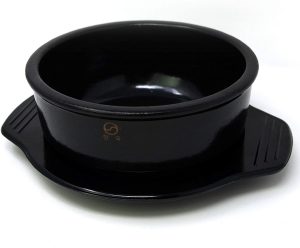 Eutuxia Dolsot Ttukbaegi Anti-Slip Korean Cooking Stone Bowl