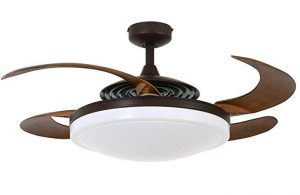 Fanaway LED Remote Control Ceiling Fan For Bedroom, 48-Inch