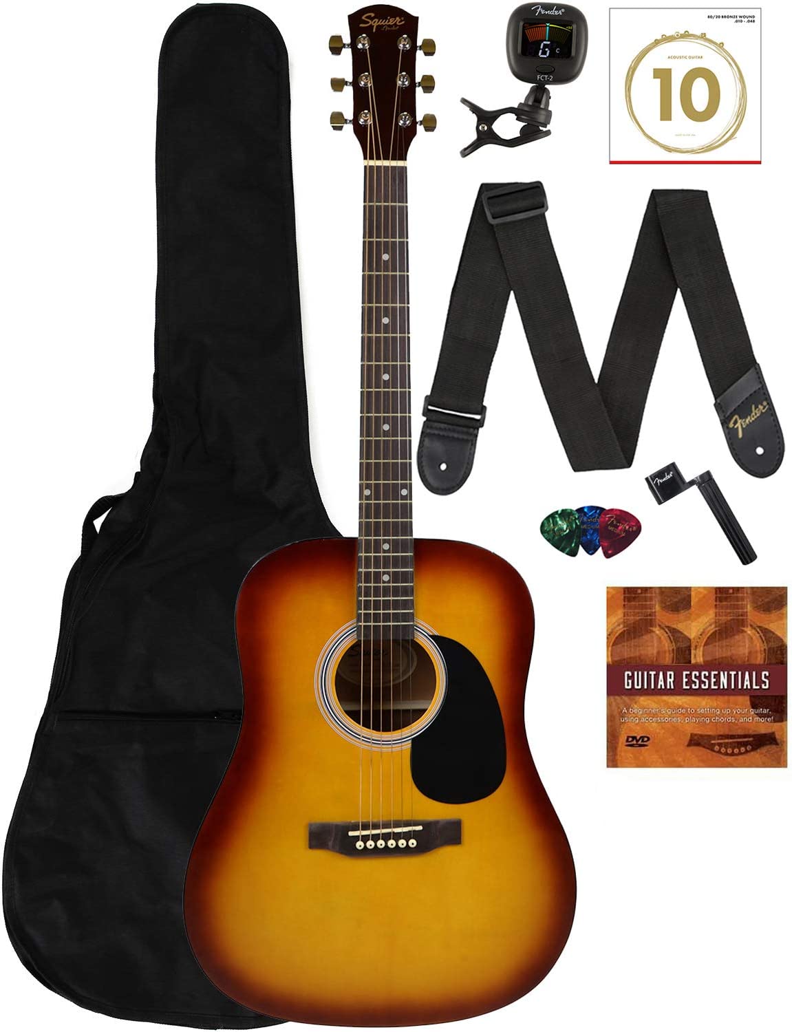 Fender Mahogany Wood Slim Acoustic Guitar