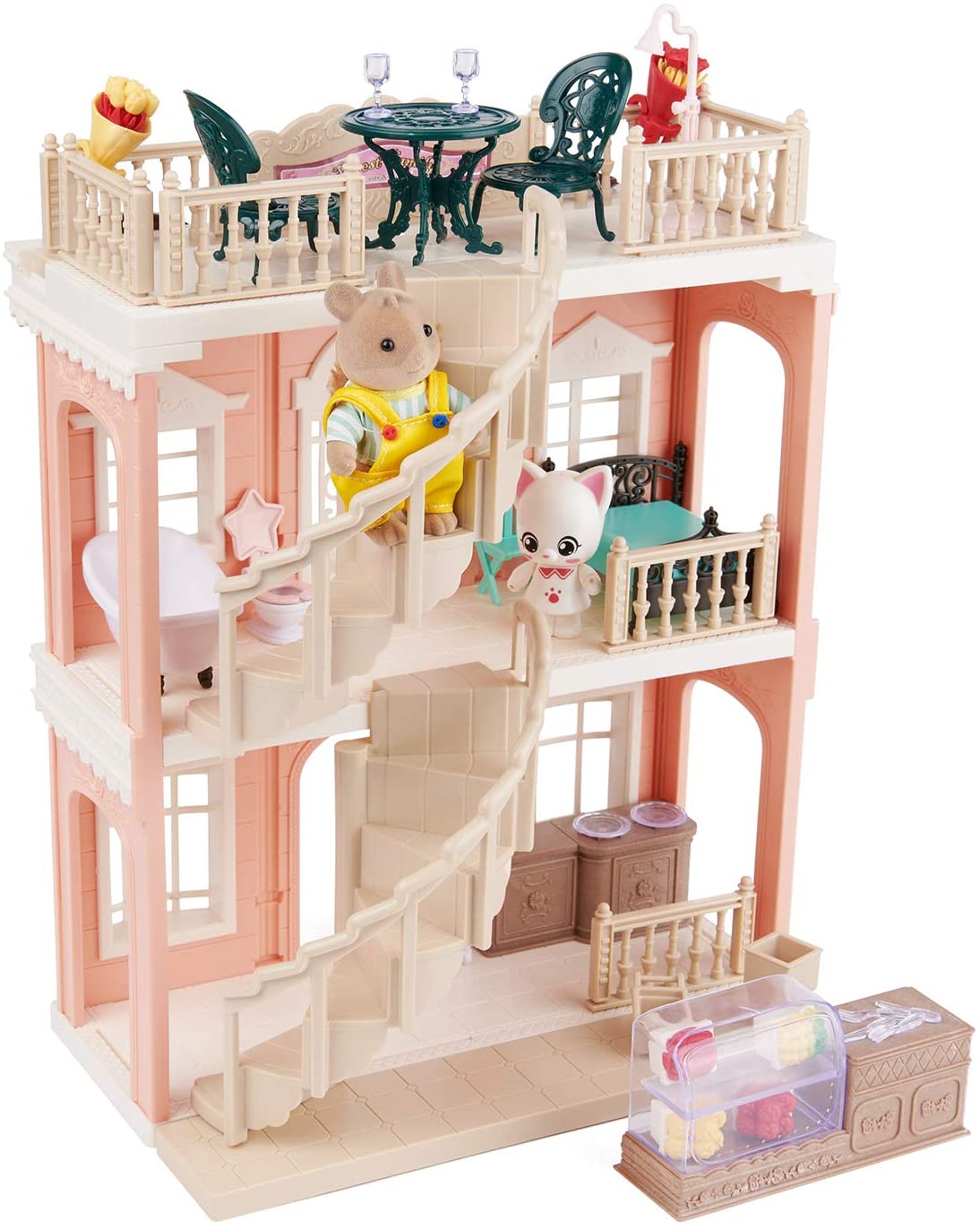 FULIM Forest-Family Doll House With Furniture & Figures