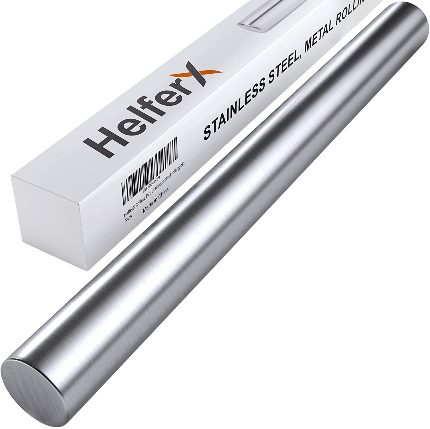 HelferX Professional Stainless Steel Rolling Pin